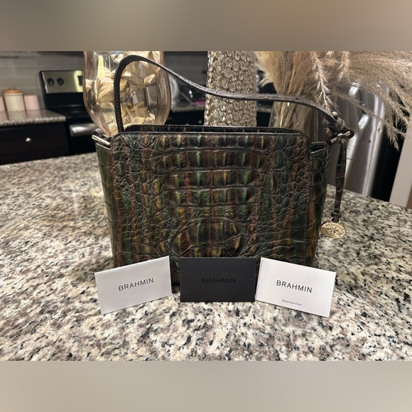 Brahmin Carrie Crossbody Moss Rowan - Picture 5 of 11